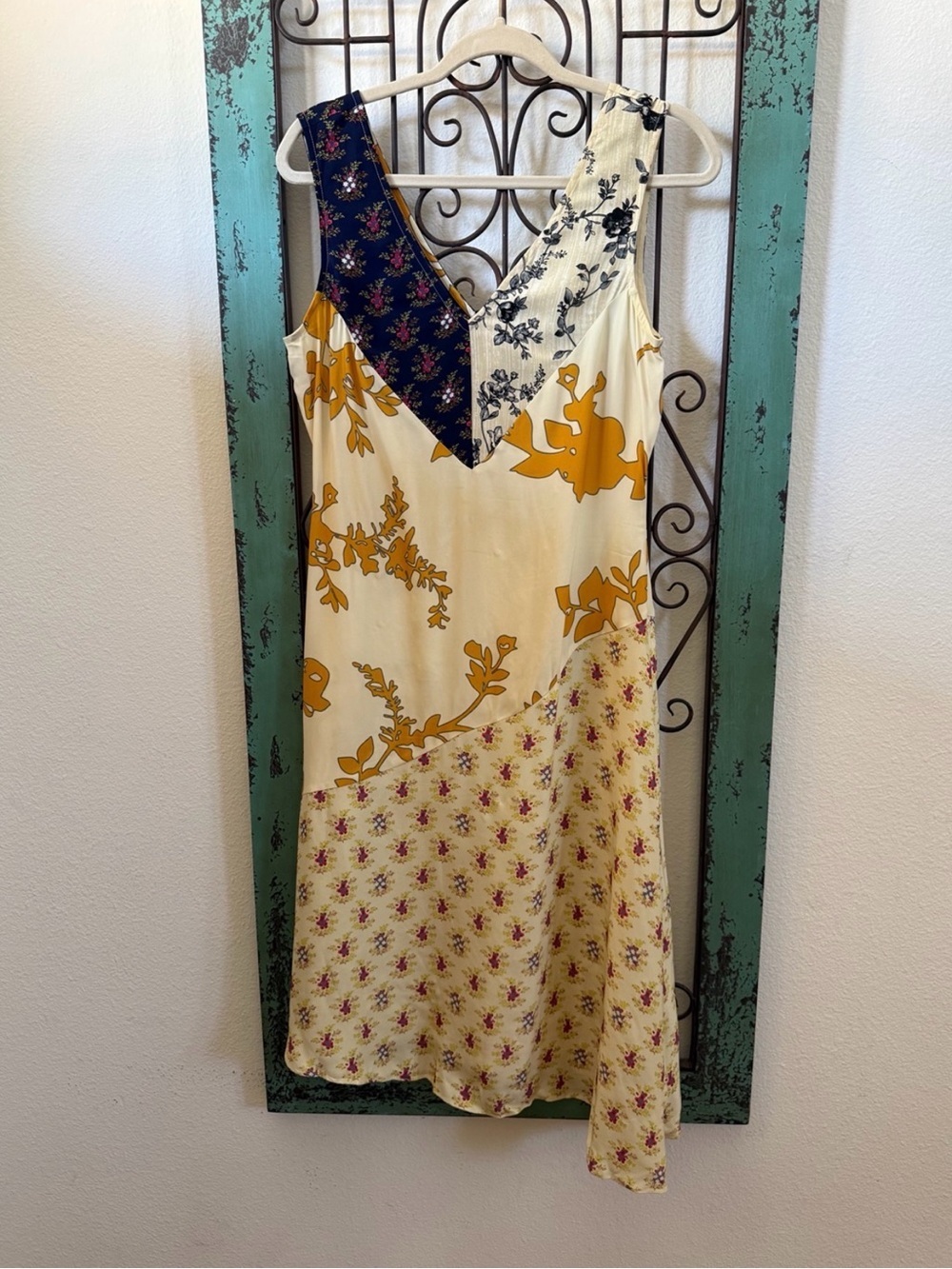 Plenty by Tracy Reese Patchwork Floral Asymmetrical Dress Size Small - Picture 6 of 6